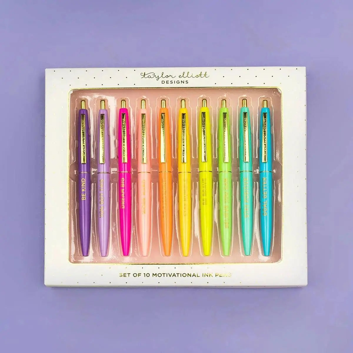 Cute Motivational and Inspirational Pens Set