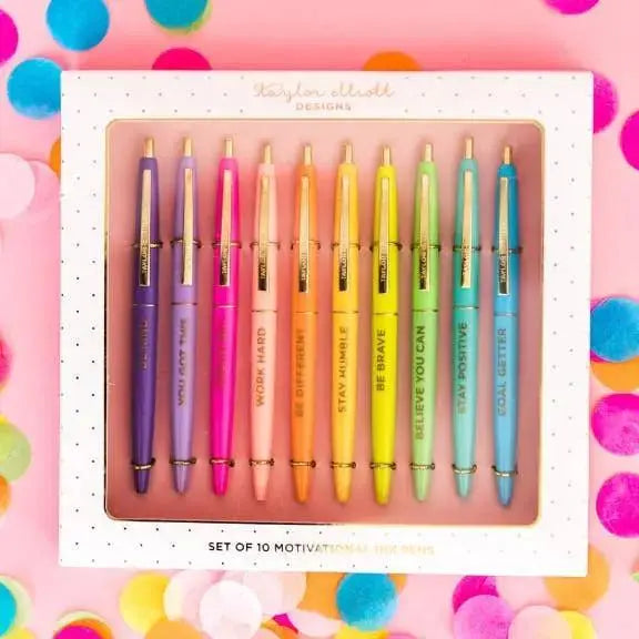 Cute Motivational and Inspirational Pens Set