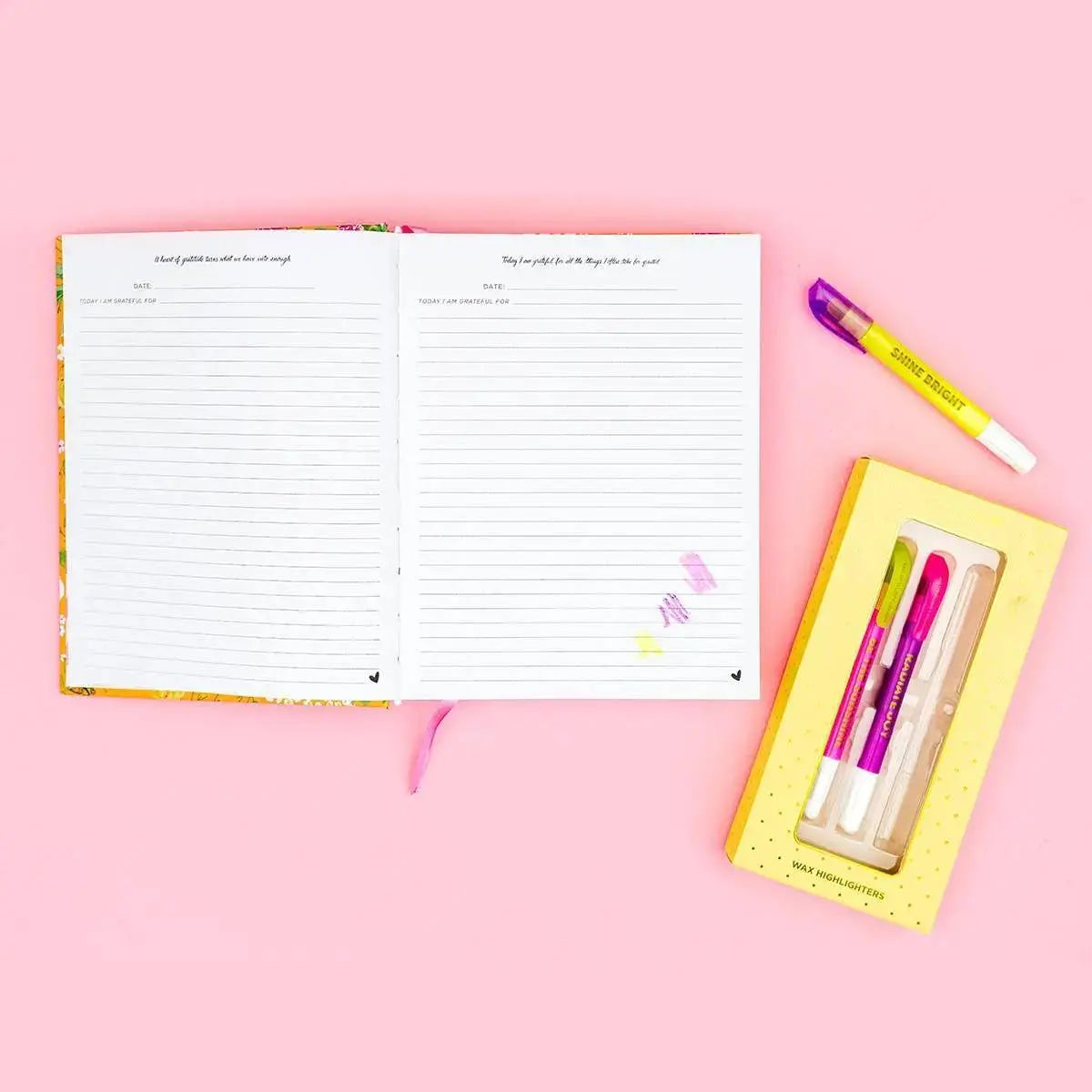 Wax Highlighter Set with Motivational Sayings