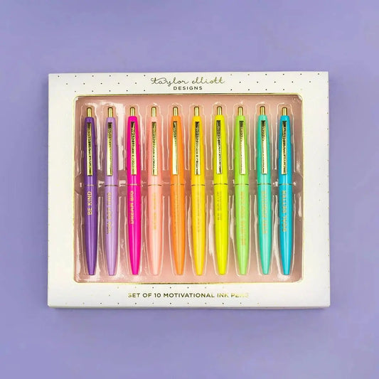 Cute Motivational and Inspirational Pens Set