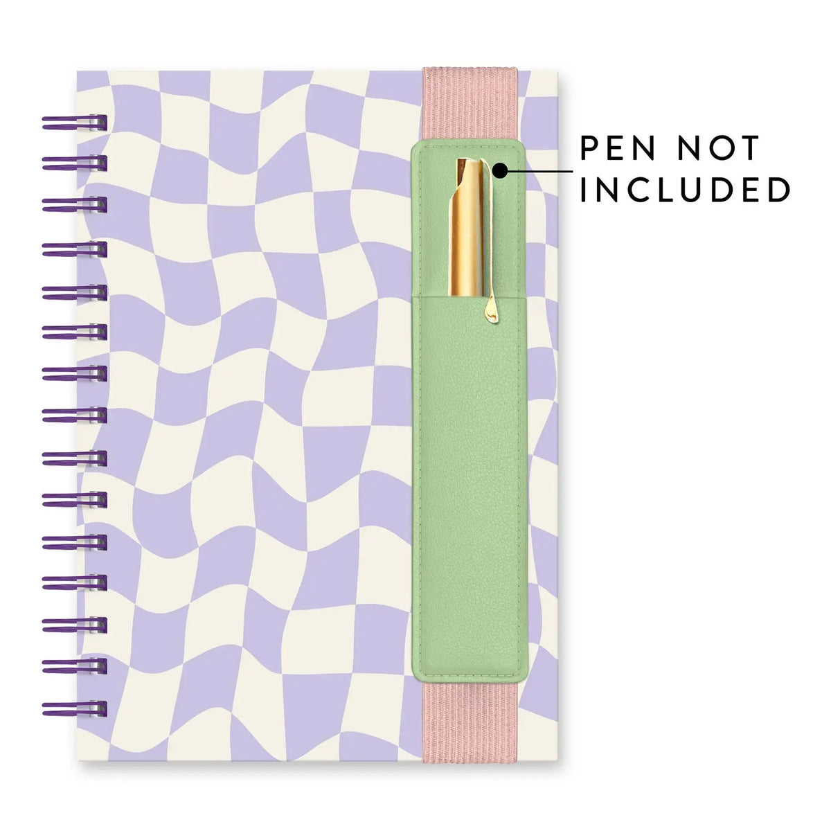 Purple Checkered Notebook